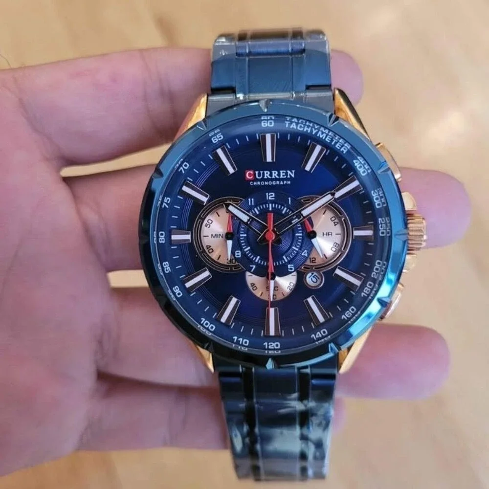 CURREN Stylish‎ Chronograph Stainless Steel Watch for Men